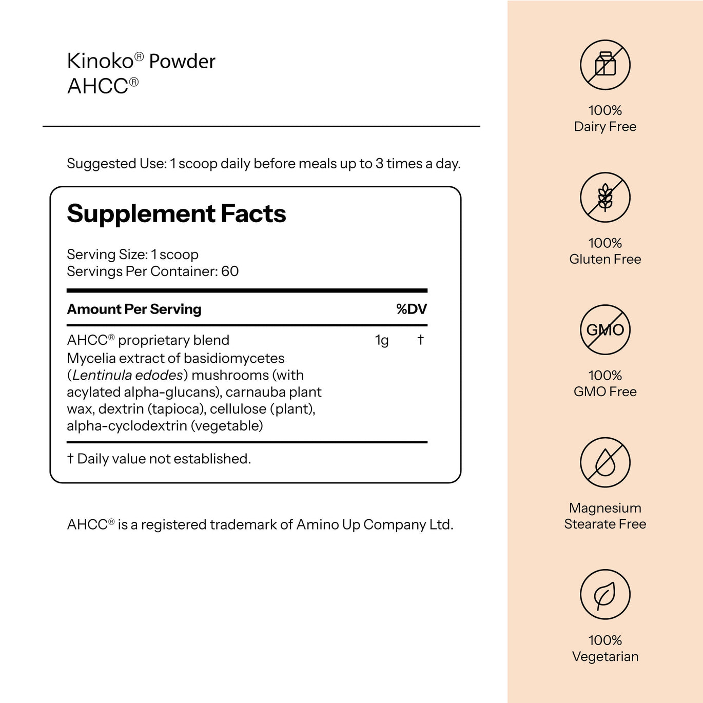 AHCC® - Kinoko® Powder